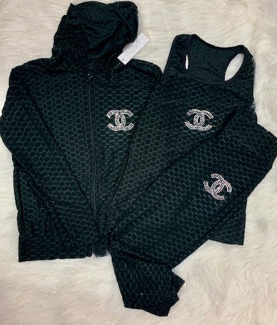 3 Piece Tracksuit Set - Chanel Inspired | Betty's Fashion & Home Interior